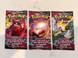 🔥 (3) Pokemon Sword & Shield Fusion Strike Booster Pack Factory Sealed - Image 4