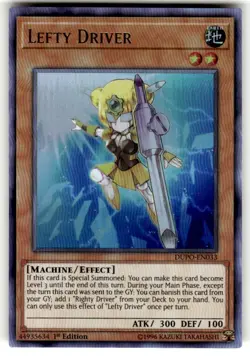 Lefty Driver DUPO-EN033 Duel Power Ultra Rare NM Unlimited Edtiion - Image 1