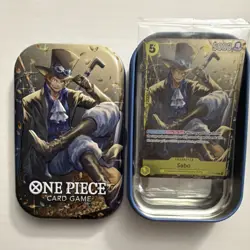 Sabo P-073 One Piece Promotion Cards Foil + empty tin Tin Pack Vol.2 - Image 1