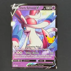 Pokemon Card - Dark Sylveon V SWSH134 - 25th Celebrations Promo - EX/NM - Image 1