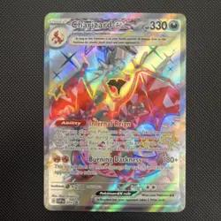 Pokemon TCG Card Charizard ex SVP074 Paldean Fates Black Star Promo - NM - Image 1