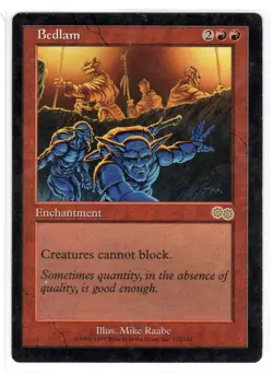 MTG Bedlam - Urza's Saga (USG) Regular Magic card Near Mint - Image 1