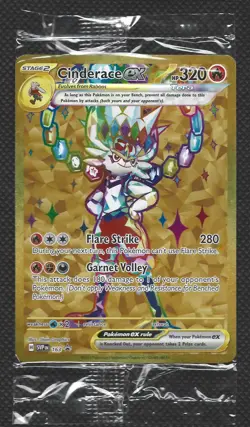 Pokemon Black Star Promo Cards #163 Cinderace ex (SEALED). - Image 1