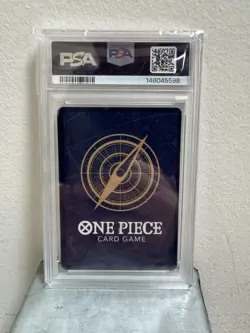 One Piece Monkey D. Luffy US College Basketball Card Promo PSA 10 In Hand - Image 3