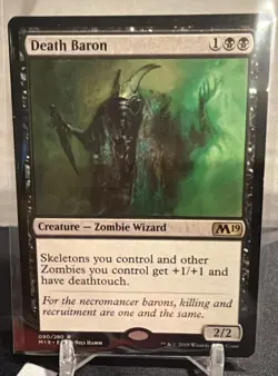 Death Baron Core Set 2019 090/280 Magic: The Gathering MTG Regular Rare - Image 1