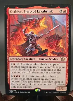 Orthion, Hero of Lavabrink March of the Machine MTG Regular Lightly Played - Image 1