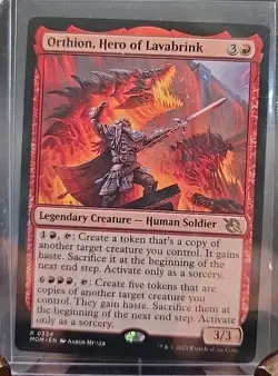 Orthion, Hero of Lavabrink March of the Machine MTG Regular Lightly Played - Image 3