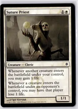 Suture Priest New Phyrexia Regular LP C 25/175 - Image 1