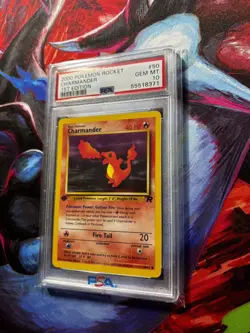 2000 POKEMON ROCKET 1ST EDITION #50 CHARMANDER GEM MT PSA 10 - Image 3