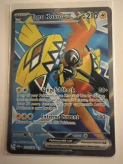 Tapu Koko ex 222/182 Ultra Rare Holo Near Mint Condition Paradox Rift - Image 1