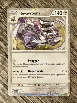 Pokemon SV: Twilight Masquerade Revavroom 121 Cosmos Holo Promo - Image 1
