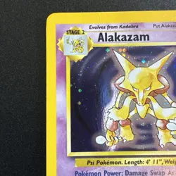 Pokemon TCG Alakazam Base Set 2 1/130 Holo Unlimited Holo Rare - Image 2