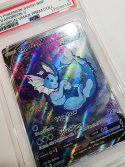 🌊 Vaporeon V SWSH181 🌊 2021 Pokemon BSP 🌊 VMax Premium Collection 🌊 PSA 9!! - Image 2