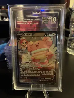 BLISSEY V Pokemon #TG22 SILVER TEMPEST TRAINER GALLERY TAG 10 - Image 1