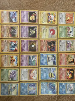 Pokemon TCG Card Lot Dark Charziard Rhydon Aerodactyl Lugia Wartortle 24 Cards - Image 2