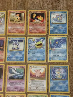 Pokemon TCG Card Lot Dark Charziard Rhydon Aerodactyl Lugia Wartortle 24 Cards - Image 4