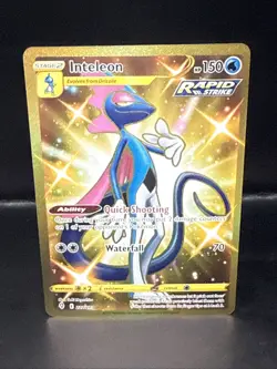 Pokemon TCG Inteleon Evolving Skies Holo Card 227/203 Secret Rare - Image 1