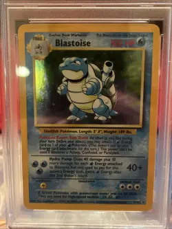 Pokemon TCG Blastoise Base Set Holo Unlimited Rare Card - Image 2