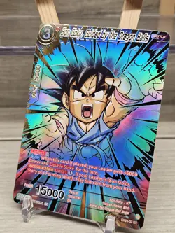 Son Goku Dragon Ball Collector Card Gold Stamped EX24-02 Ex Mint - Image 1