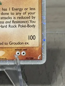 Pokemon Groudon ex 93/100 EX Crystal Guardians Holo Rare Card 100 HP - Image 4