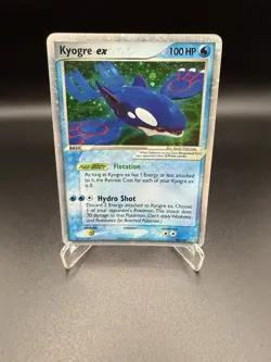 Kyogre ex 95/100 EX Crystal Guardians Ultra Rare Holo Pokemon Card (HP) - Image 1