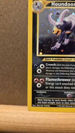 Houndoom Neo Discovery 4/75 Rare Holo with SWIRL - LP - ungraded Pokemon Card - Image 4