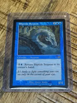 NM Sliptide Serpent Foil Nemesis Mtg Magic the Gathering - Image 1
