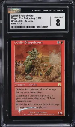 Goblin Sharpshooter FOIL Onslaught EX/NM CGC (5070) Grade 6 Magic | MTG - Image 1