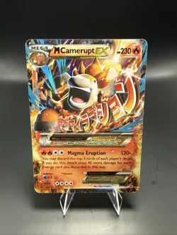 Pokemon M Camerupt EX Promo Holo XY198 230 HP XY Magma Eruption - Image 1