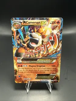 Pokemon M Camerupt EX Promo Holo XY198 230 HP XY Magma Eruption - Image 2