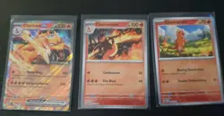 Charmander Charmeleon Charizard ex Scarlet & Violet 151 Reverse Holo Pokemon LP - Image 1
