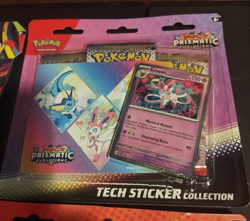 Pokemon 5 Ascended Heroes/Prismatic Evolution Tech Sticker Collections + 4 Packs - Image 2