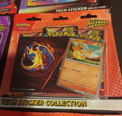 Pokemon 5 Ascended Heroes/Prismatic Evolution Tech Sticker Collections + 4 Packs - Image 3
