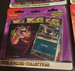 Pokemon 5 Ascended Heroes/Prismatic Evolution Tech Sticker Collections + 4 Packs - Image 5