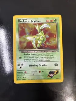 Pokemon LP TCG Gym Heroes HOLO Rockets Scyther 013/132 - Image 1