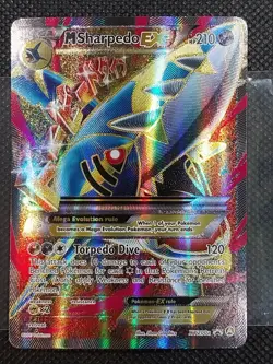 Pokemon TCG M Sharpedo EX XY200a Alternate Art Promos Near Mint Condition - Image 1
