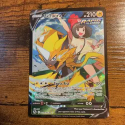 Pokemon Zeraora V Rapid Strike Full Art Ultra Rare Holo TG16/TG30 Silver Tempest - Image 1