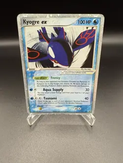 Kyogre ex 037 EX Collector's Tin Black Star Promo Pokemon - (LP+ Stained) - Image 1