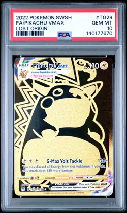 PSA 10 PIKACHU VMAX TG29/TG30 FULL ART LOST ORIGIN POKEMON ⚡ - Image 1