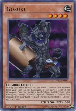 Gozuki - DUSA-EN020 - Ultra Rare - 1st Edition NM Yugioh Duelist Saga - DUSA - Image 1
