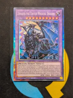 MZMU-EN012 Timaeus the United Magical Dragon Collector's Rare YuGiOh - Image 1