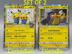 Pikachu Pretend Comedian 407/SM-P Friendly Shop 249/SM-P Promo Jp Pokemon Card - Image 1