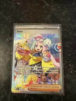 NM Iono 269/193 Paldea Evolved SIR Holo Pokemon Card - Image 1
