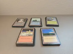MTG Lot Of 100 Ice Age Basic Lands 20x Each - Image 1