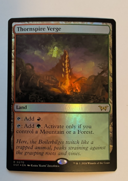 {1x} Thornspire Verge *Foil* NM Duskmourn: House of Horror NM 0270 *Startropic* - Image 1