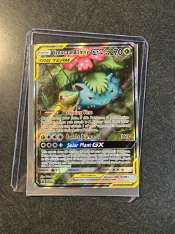 Venusaur & Snivy GX SM229 Sun & Moon Promo Holo Pokemon TCG - Image 1