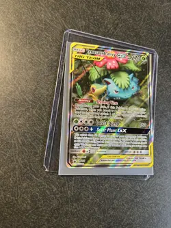 Venusaur & Snivy GX SM229 Sun & Moon Promo Holo Pokemon TCG - Image 3