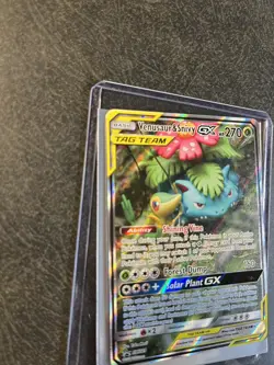 Venusaur & Snivy GX SM229 Sun & Moon Promo Holo Pokemon TCG - Image 4