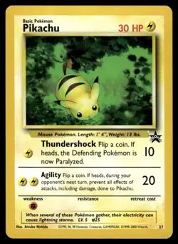 Pokemon TCG WoTC Promo #27/53 Pikachu (27) LP+ - Image 1