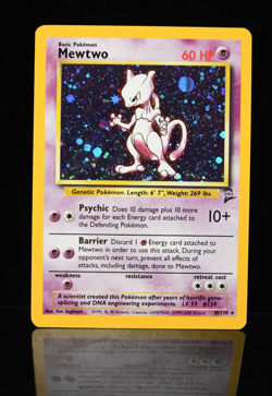 Pokemon TCG Base Set 2 MEWTWO Holo Rare 10/130 LP Excellent! - Image 1